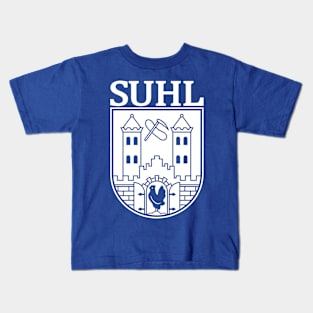 Suhl Coat of Arms (white) Kids T-Shirt